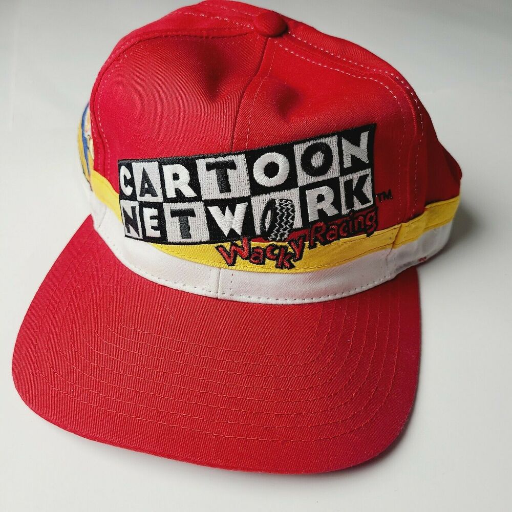 VTG 90s Cartoon Network Wacky Racing Snapback Hat #9 NASCAR Atom Ant Red CFS